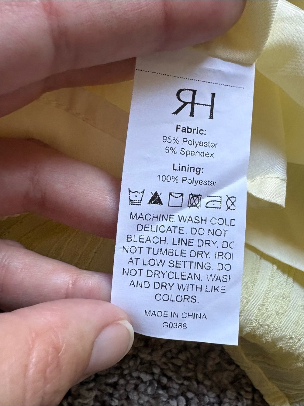 Rihoas butter Yellow Square-Neck Mini Dress - Picture 5 of 8
